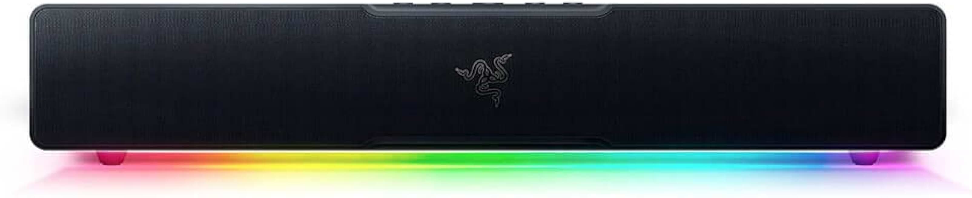 Razer Leviathan V2 X PC Soundbar with Full-Range Drivers - Compact Design - Chroma RGB - USB Type C Power and Audio Delivery - Bluetooth 5.0 - for PC, Laptop, Smartphones, Tablets & Nintendo Switch