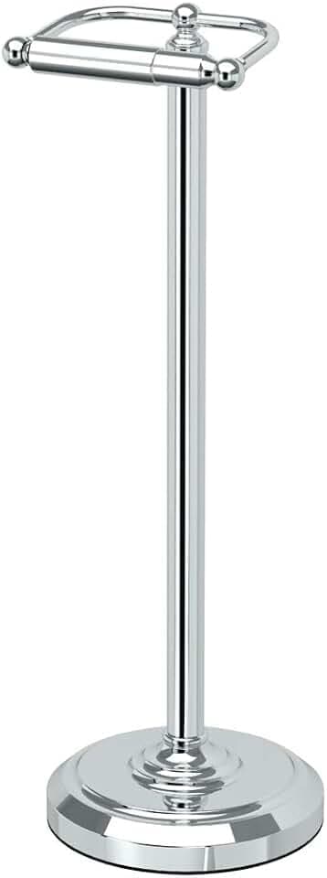 Gatco 1436C Pedestal Toilet Paper Holder, Chrome Large, 22" H