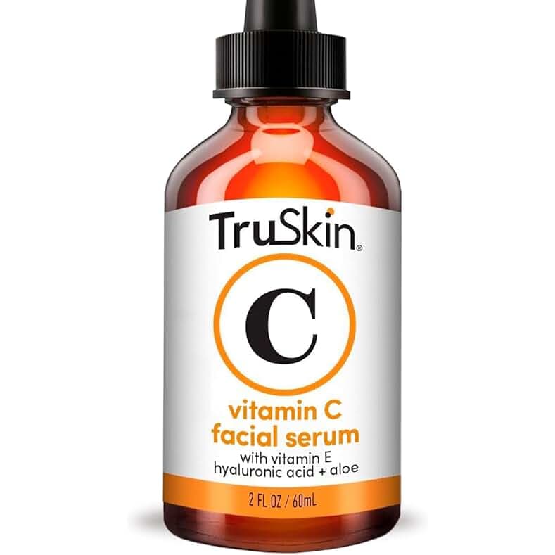 TruSkin Vitamin C Serum For Face – Anti Aging Face Serum with Vitamin C, Hyaluronic Acid, Vitamin E – Brightening Formula – Improve Appearance of Dark Spots, Tone, Fine Lines & Wrinkles, 2 Fl Oz