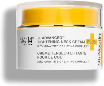 StriVectin Tighten & Lift Advanced Neck Cream PLUS with Alpha-3 Peptides™ for Neck & Décolleté, Smoothing Look of Wrinkles & Fine Lines, Improves Crepey Skin & Vertical Lines, for Soft Smooth Skin