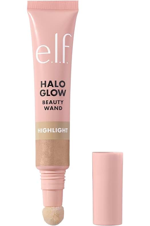 e.l.f. Halo Glow Highlight Beauty Wand, Liquid Highlighter Wand For Luminous, Glowing Skin, Buildable Formula, Vegan & Cruelty-free,Champagne Campaign