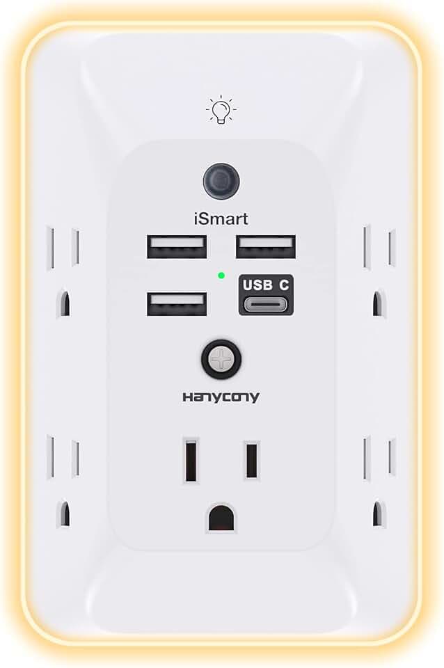 Outlet Extender with Night Light