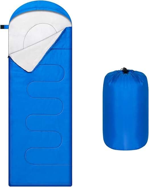 OBTANIM Sleeping Bags Portable Waterproof Camping Sleeping Bag for Adults Kids 4 Seasons Cold Weather or Warm Backpacking Hiking Mountaineering Indoor Outdoor Use