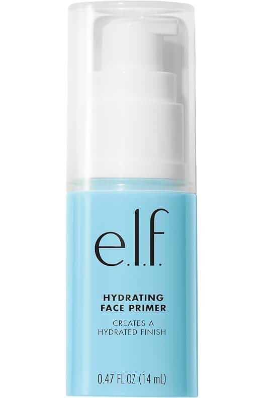 e.l.f. Hydrating Face Primer, Makeup Primer For Flawless, Smooth Skin & Long-Lasting Makeup, Fills In Pores & Fine Lines, Vegan & Cruelty-free, Small