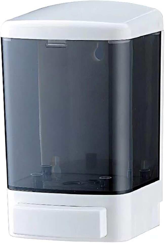 Manual Soap Dispenser Kitchen Bathroom Wall Mounted Commercial Soap Dispenser for Liquid Containers Shampoo Gel Chamber Plastic - (33.8 oz) 1000ml