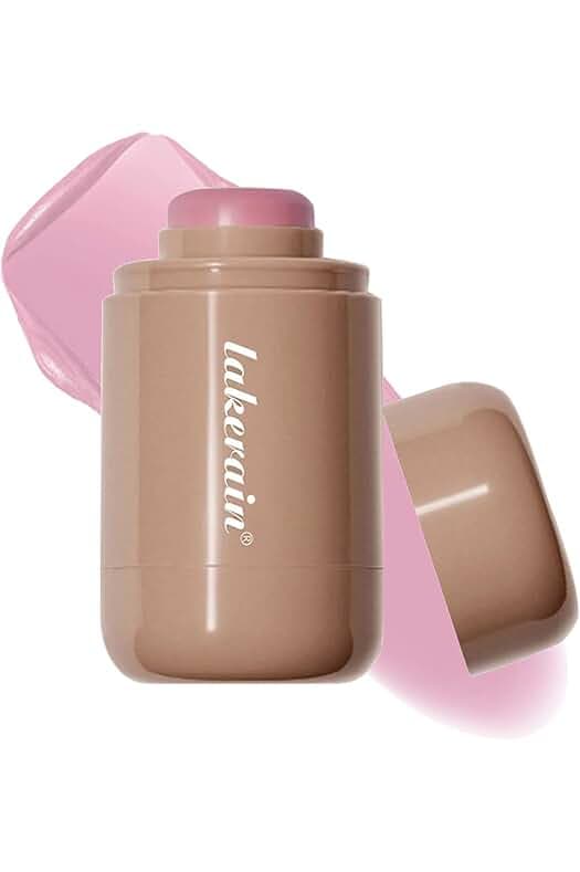Cream Blush stick, Natural-Looking Matte Finish Makeup Blush stick, Hydrating Long Lasting Lightweight Blendable Blush for cheeks (#1 Soft Pink, 1 PC)