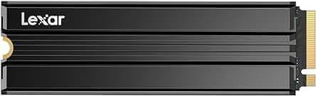 Lexar 2TB NM790 SSD with Heatsink PCIe Gen4 NVMe M.2 2280 Internal Solid State Drive, Up to 7400/6500 MB/s Read/Write, Compatible with PS5, for Gamers and Creators, Black (LNM790X002T-RN9NU)