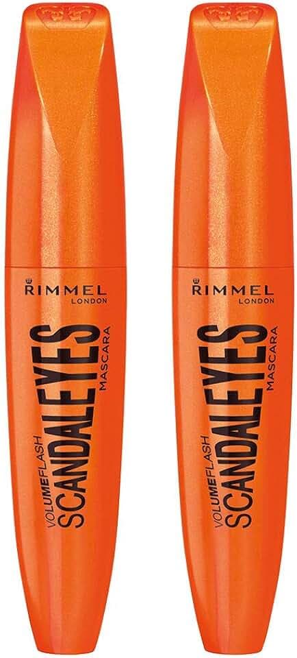 Rimmel Scandaleyes Mascara, Extreme Black, 12mL (0.41 Fl Oz), Pack of 2