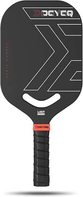 Pickleball Paddles, Carbon Fiber Pickleball Paddle with a 13mm Polypropylene Honeycomb Core, Increased Power for Ultimate Spin & Consistency