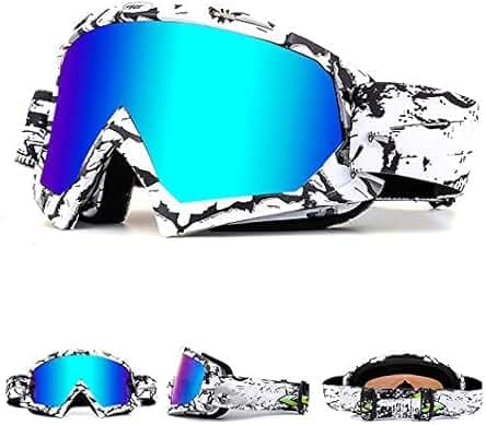 Zsling OTG Ski Snow Goggles, UV Protection Anti Fog Snowboard Goggles for Men Women Youth