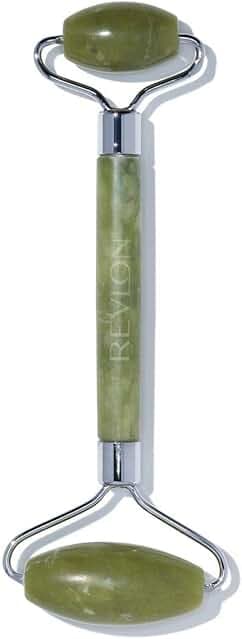 Revlon Jade Stone Face Roller, Dual-Sided Face Massager to Cool and De-Puff, Jade, 1 Count