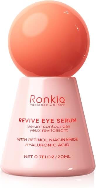 Retinol Eye Cream for Dark Circles: Revive Eye Serum for Anti-Aging - Reduces Fine Lines and Puffy Eyes for Women Day and Night Use 0.7 fl. oz