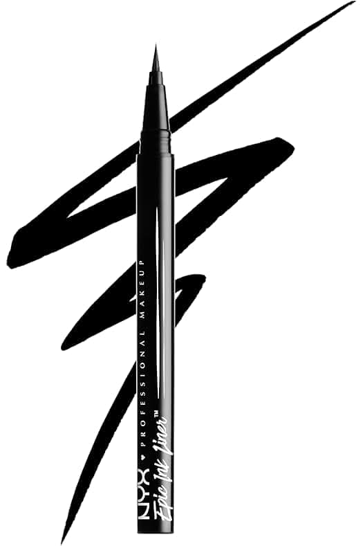NYX PROFESSIONAL MAKEUP Epic Ink Liner, Waterproof Liquid Eyeliner - Black, Vegan Formula