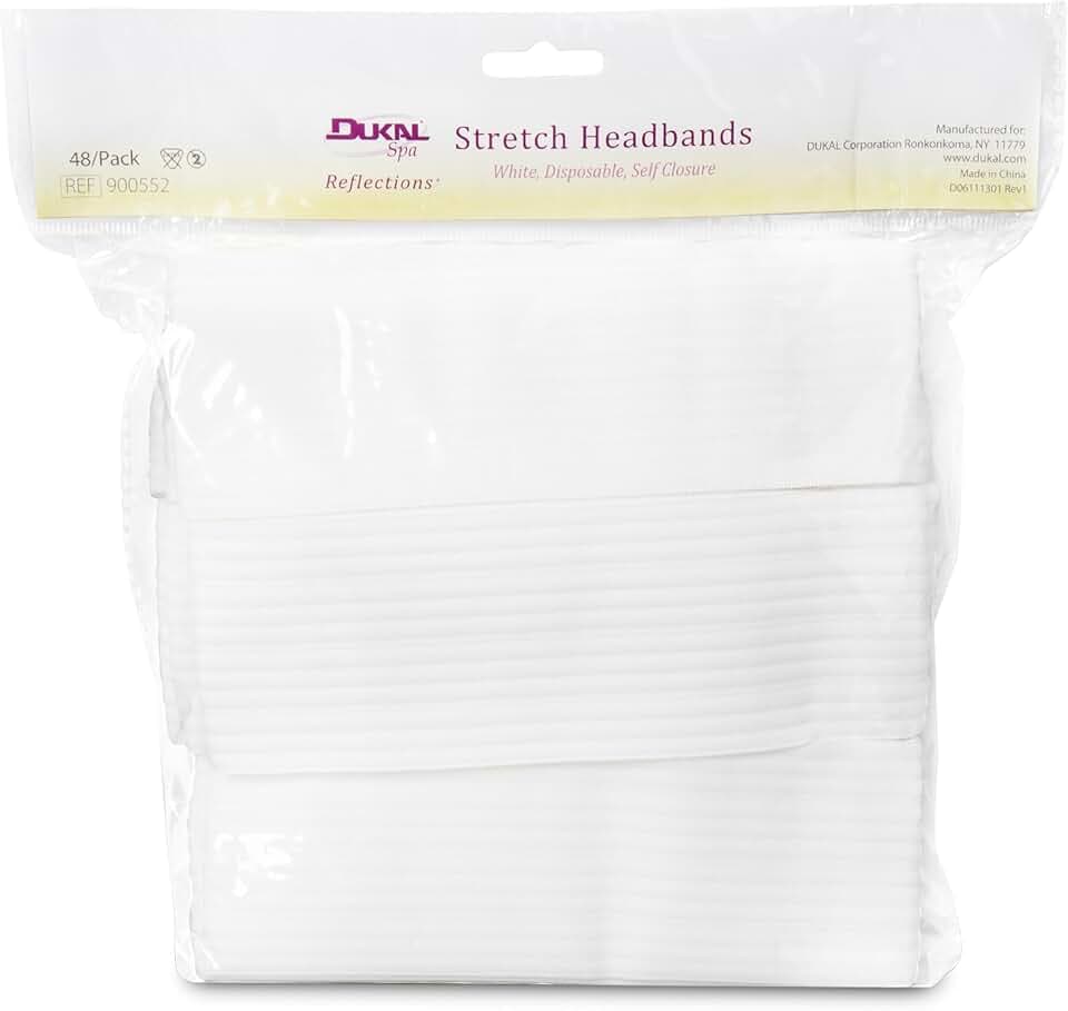 Disposable Stretchable Headband with Closure, 48 Ct.