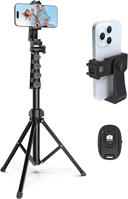 64” Tripod for Cell Phone & Camera