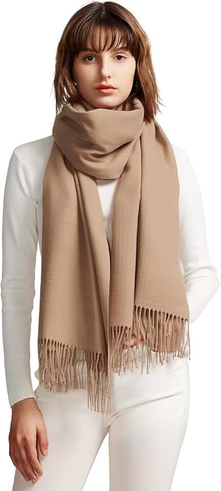 maamgic Women's Scarf Pashmina Shawls and Wraps for Evening Dresses Travel Office Winter Wedding Large Scarves