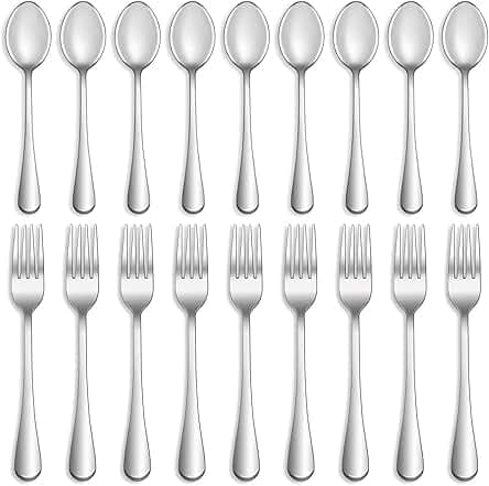 16 Pcs Forks and Spoons Silverware Set