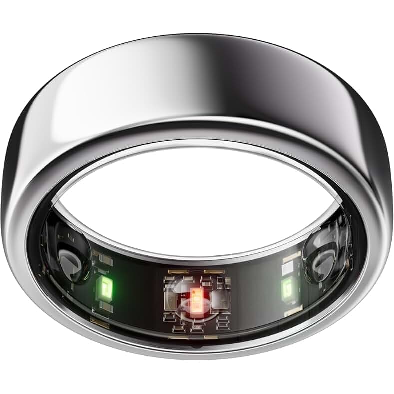 Oura Ring Gen3 Horizon - Silver - Size 11 - Smart Ring - Size First with Oura Ring Gen3 Sizing Kit - Sleep Tracking Wearable - Heart Rate - Fitness Tracker - 5-7 Days Battery Life