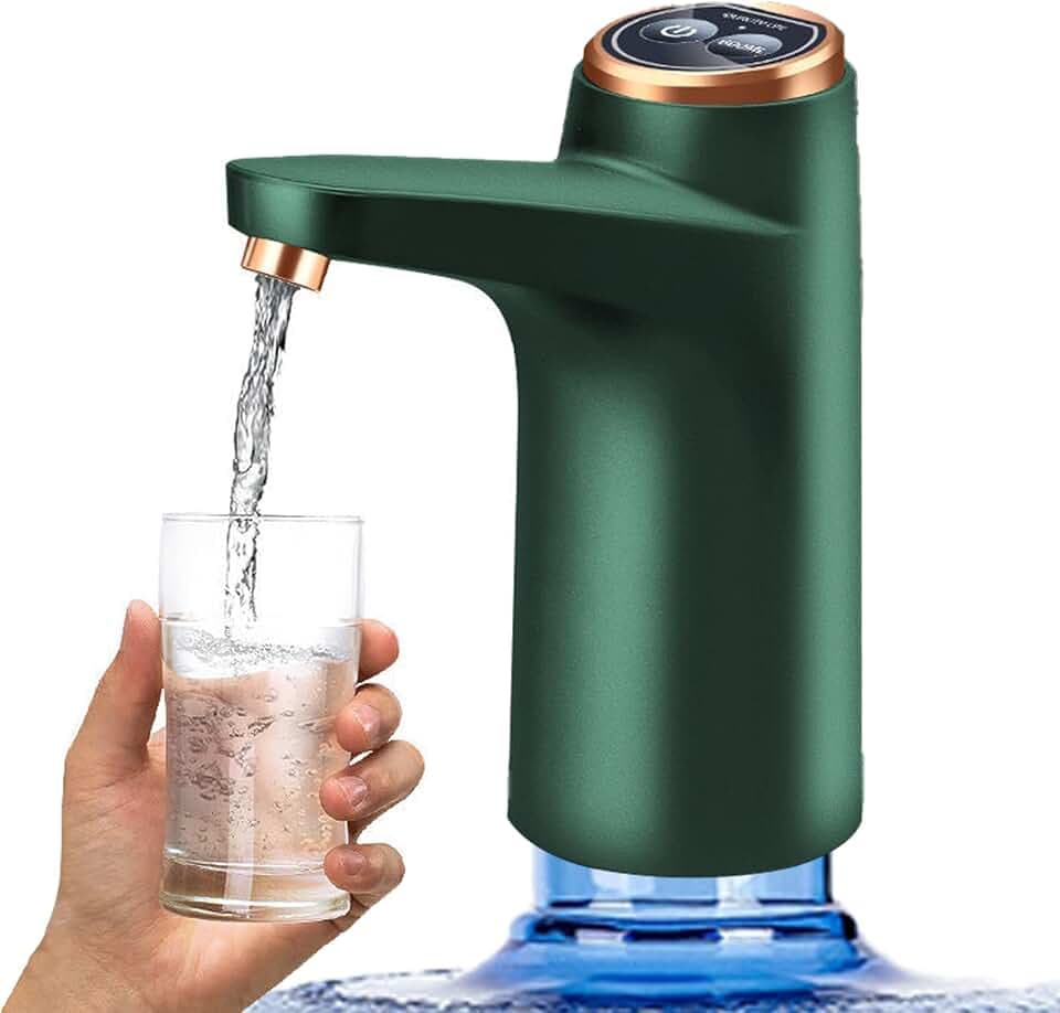 Portable Water Dispenser for 5 Gallon， Food Grade Silicone Tube Will not Rust Water Dispenser，USB Charging Water Bottle Pump Easy to use