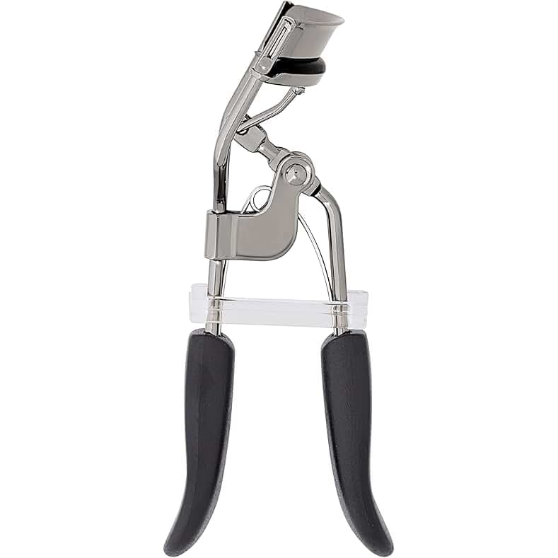 e.l.f. Pro Eyelash Curler, Strong, Contoured, Eye-Opening, Voluminous Lashes, Includes Additional Rubber Replacement Pad, Silver