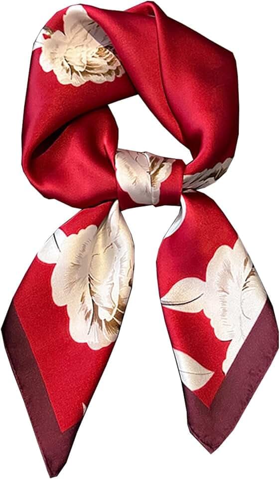 Dailyacc Hair Bandanas Scarf For Women Lightweight Fashion Neck Silk Satin Head Scarves For Sleeping Handbags Scarf