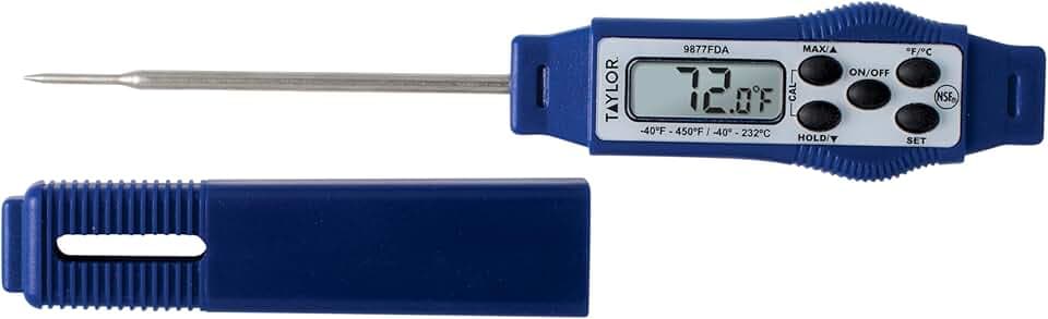 Taylor 9877FDA Compact Waterproof Digital Food Thermometer