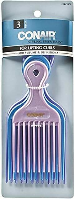 Conair 14493z 3 Piece Pro Styling Hair Lift Combs, 3.2 Ounce