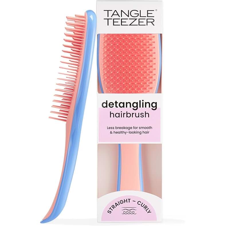 Tangle Teezer Ultimate Detangler Brush for Wet & Dry Hair, Eliminates Knots & Reduces Breakage for All Hair Types, Apricot Blaze