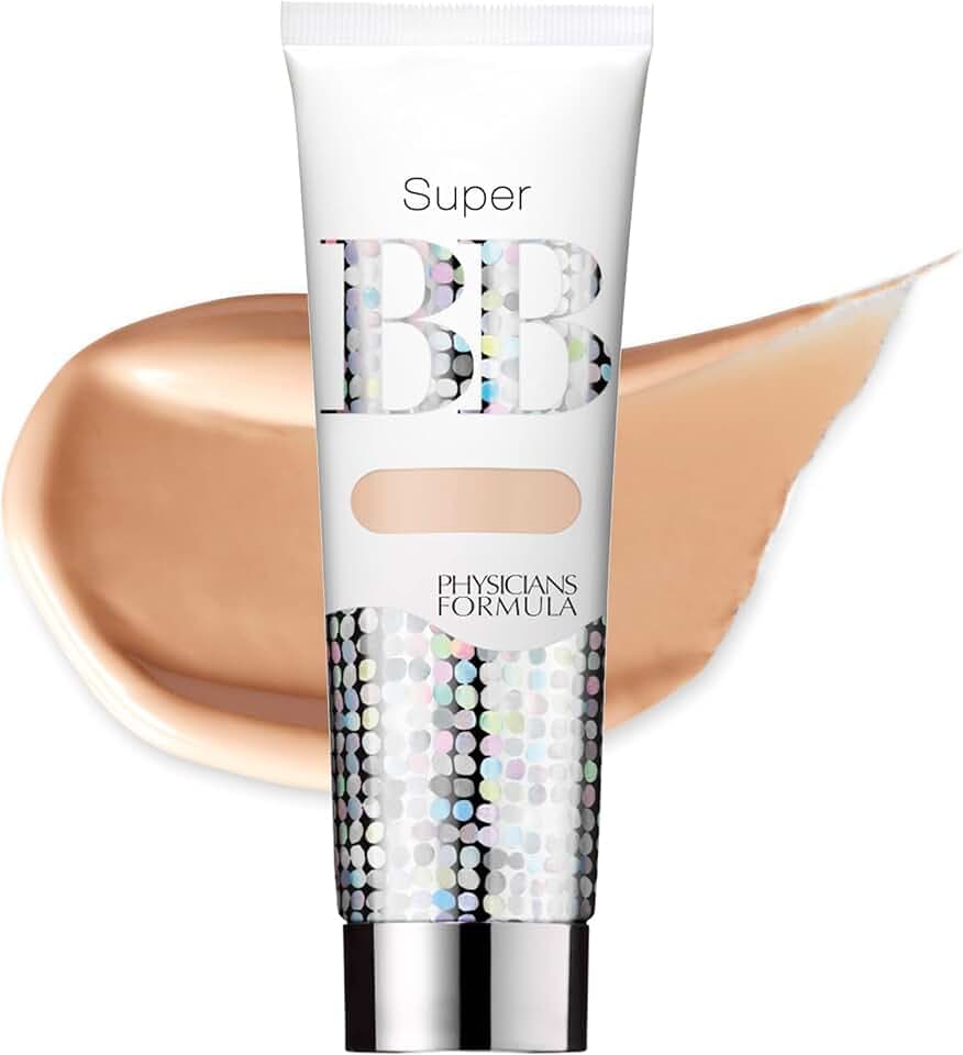 Physicians Formula Super BB Cream. All in 1 Tinted Beauty Balm Foundation Cream, Sheer Moisturizing Coverage, Cruelty free - Light