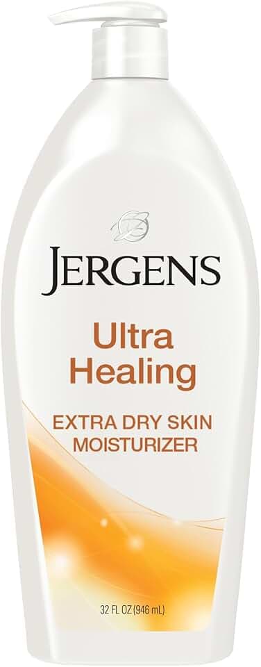 Jergens Ultra Healing Dry Skin Lotion, Hand and Body Moisturizer for Quick Absorption into Extra Dry Skin with Hydralucence Blend, Vitamins C, E and B5, 32oz