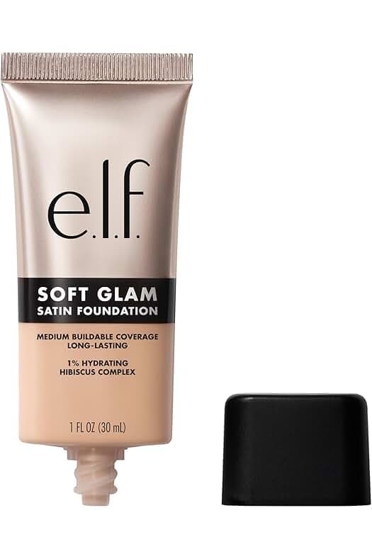 e.l.f. Soft Glam Foundation, Medium Coverage, Long-Lasting & Buildable Foundation For A Smooth, Satin Finish, Vegan & Cruelty-Free, 25 Light Neutral