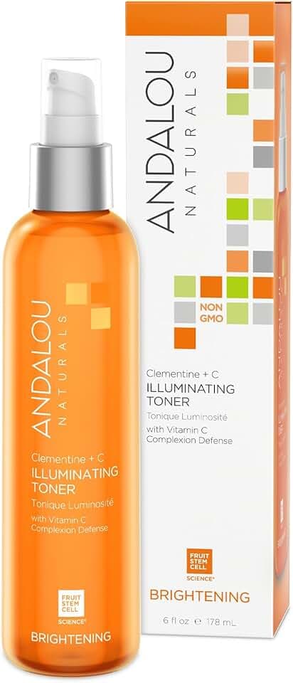 Andalou Naturals, Toner Facial Toner Helps Hydrate Balance Skin pH For Clear Bright Skin, Clementine Plus C, 6 Fl Oz