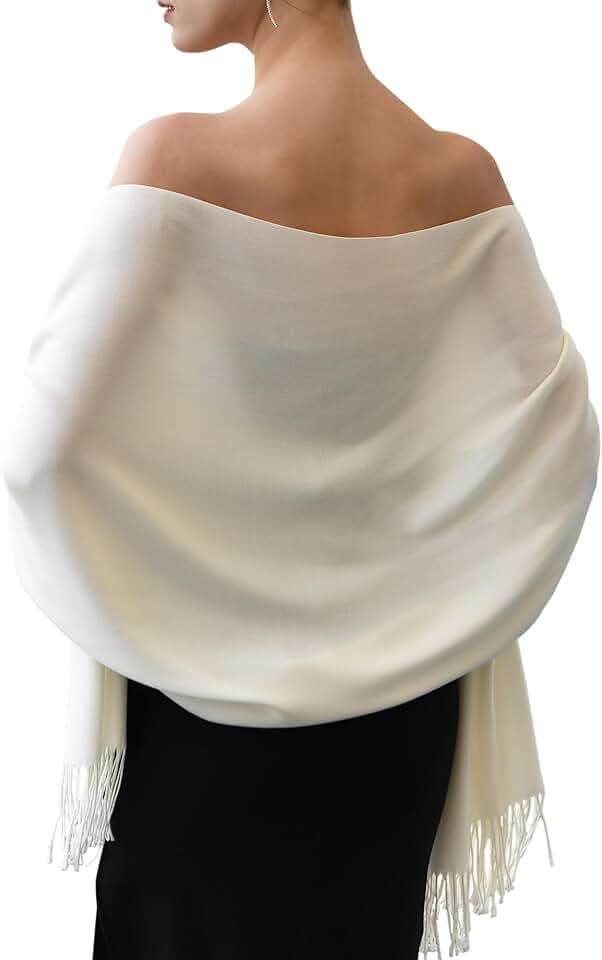FURTALK Pashmina Shawl Wraps Cashmere Feel Blanket Scarves Fashion Scarf for Women Evening Wedding Bridesmaid Gifts