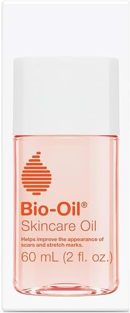 Bio-Oil Skincare Body Oil Serum, Face and Body Moisturizer with Vitamin E & A, for Scars, Stretch Marks, Sensitive Skin, All Skin Types, Dermatologist Recommended, Non-Comedogenic, 2 Oz