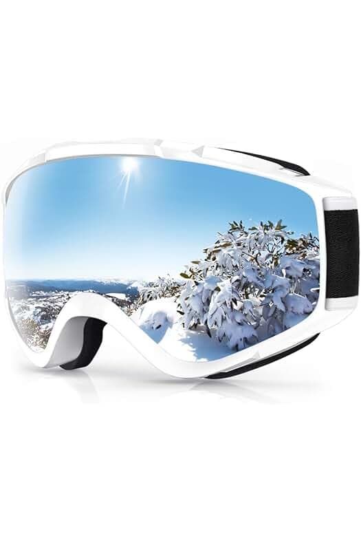 findway Ski Goggles OTG - Over Glasses Snow/Snowboard Goggles for Men, Women & Youth - 100% UV Protection