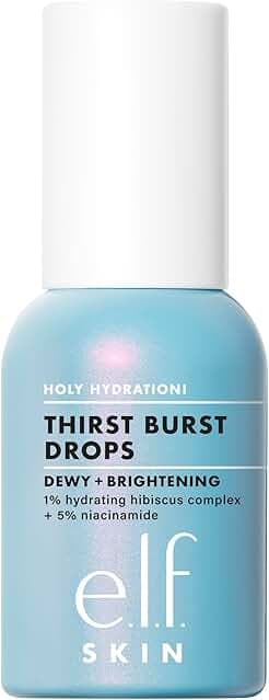 e.l.f. SKIN Holy Hydration! Thirst Burst Drops, Serum For A Radiant Complexion Instantly & Over Time, Made With Hyaluronic Acid, Vegan & Cruelty-Free