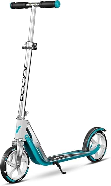 Scooter for Kids 6-12 & Adults | Holds Up to 240lbs, Foldable, Lightweight Aluminum Frame | Adjustable Height | Smooth Ride on Any Terrain
