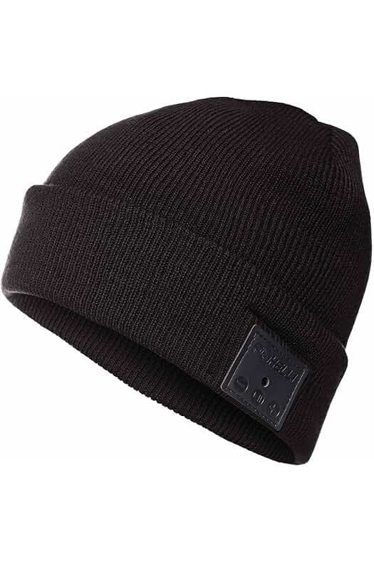 Foxelli Bluetooth Beanie Hat with Headphones Perfect Tech Gift for Men & Women