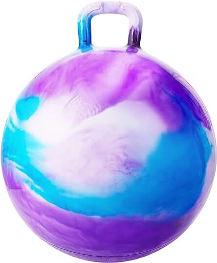 Hopper Balls for Kids 3-6, 18 Inches Bouncy Ball with Handle, 18" Inflatable Bouncing Hopper, 45cm Jumping Toys, Garden Hopping Toys Girls Boys Gifts
