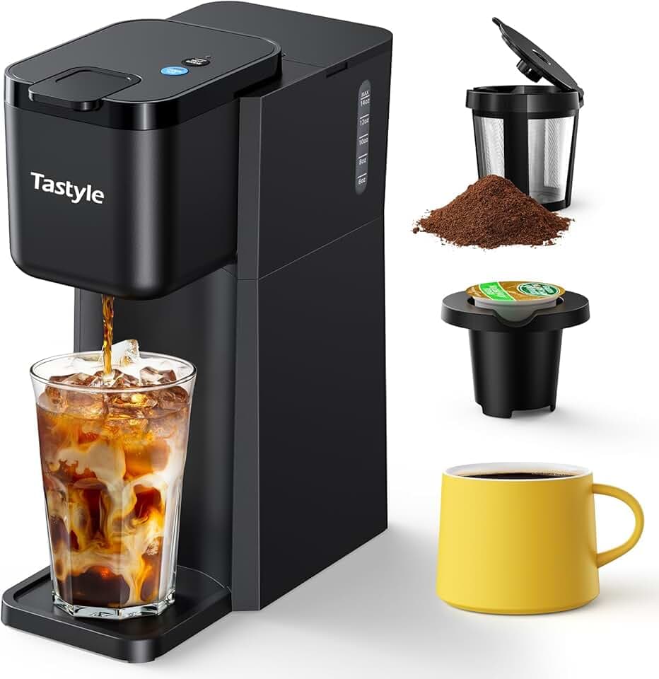 Mini Hot and Iced Coffee Maker Single Serve