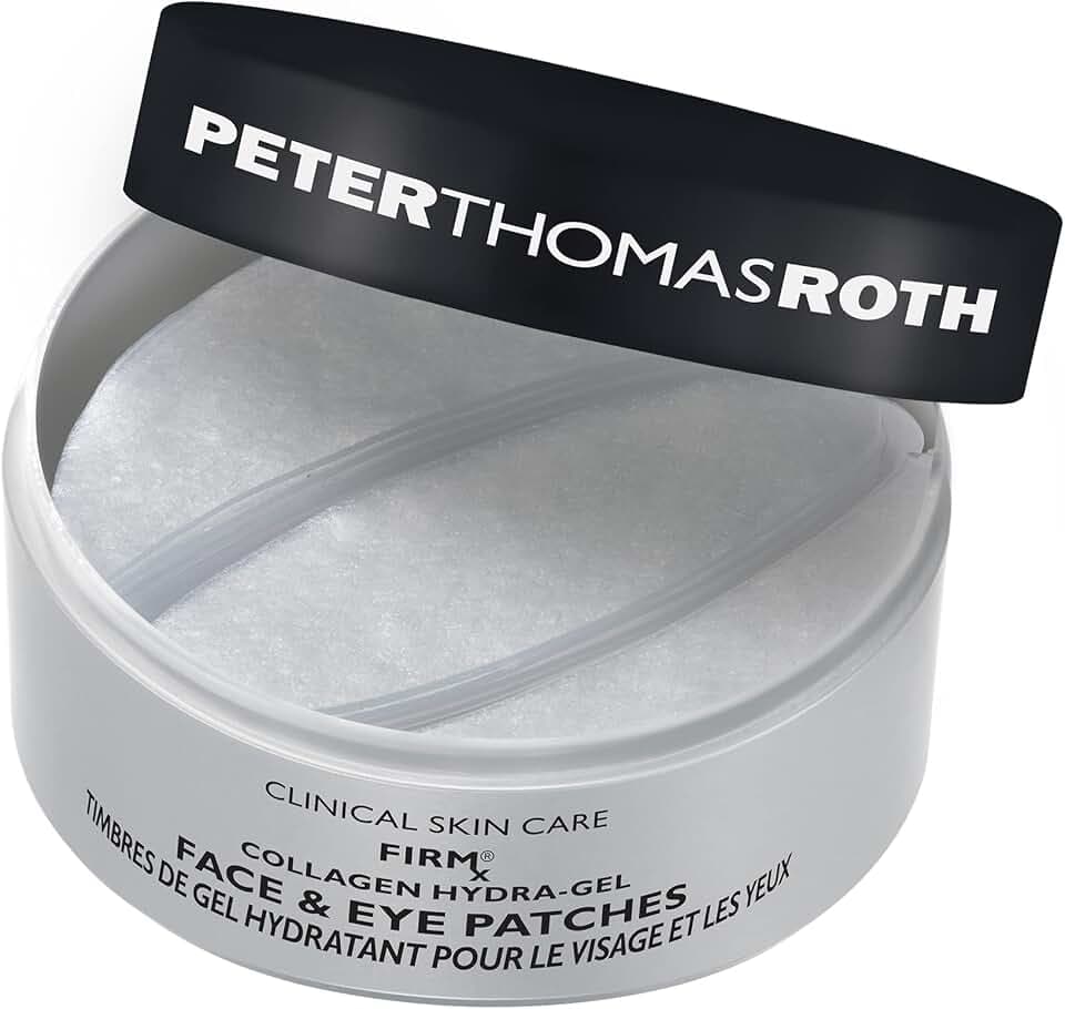 Peter Thomas Roth | FIRMx Collagen Hydra-Gel Face & Eye Patches | Collagen Gel Patches For Under-Eye and Face
