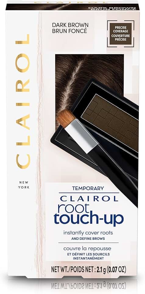 Clairol Root Touch-Up Temporary Concealing Powder, Dark Brown Hair Color, Pack of 1