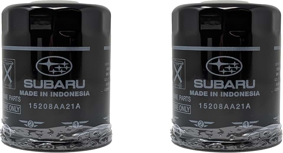 Subaru Engine Oil Filter & Crush Washer Kit (1, 2, 3, 6, 12 pks available) Outback Legacy Impreza Forester XV Crosstrek Ascent 15208AA21A 803916010 (2 Pack)