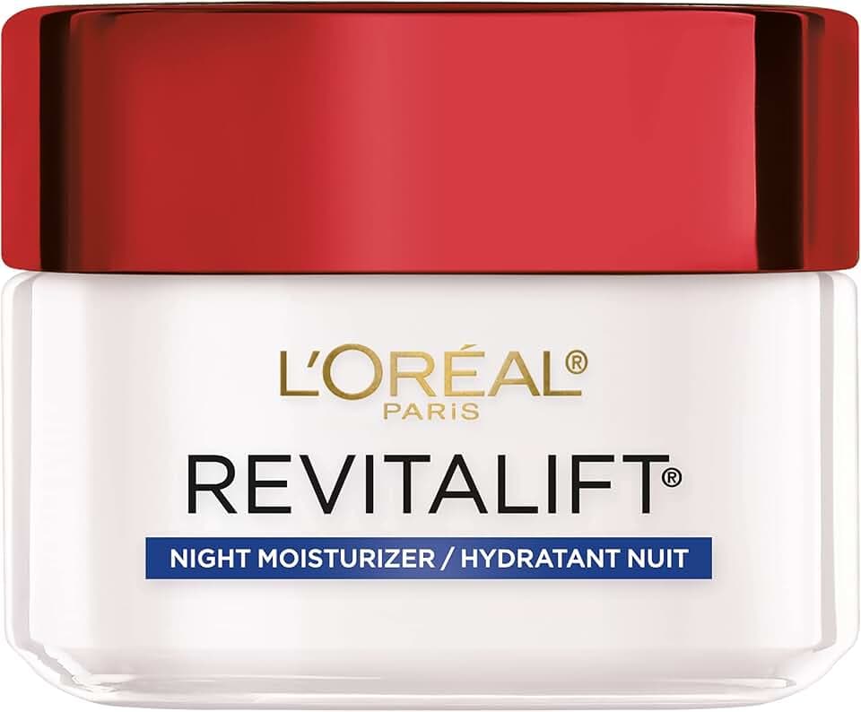 L'Oreal Paris Revitalift Anti-Wrinkle and Firming Face Night Cream, Pro Retinol 1.7 oz