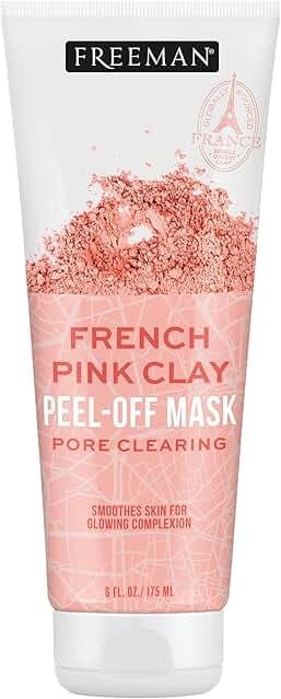 Freeman Exotic Blends Pore Clearing French Pink Clay Peel Off Facial Mask, 6 fl.oz./175 mL Tube