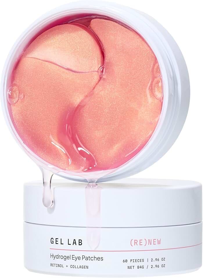 RENEW Retinol & Collagen Under Eye Patches - Korean Skincare Hydrating Eye Mask for Fine Lines, Wrinkles, Firming, Brightening - 60 Patches