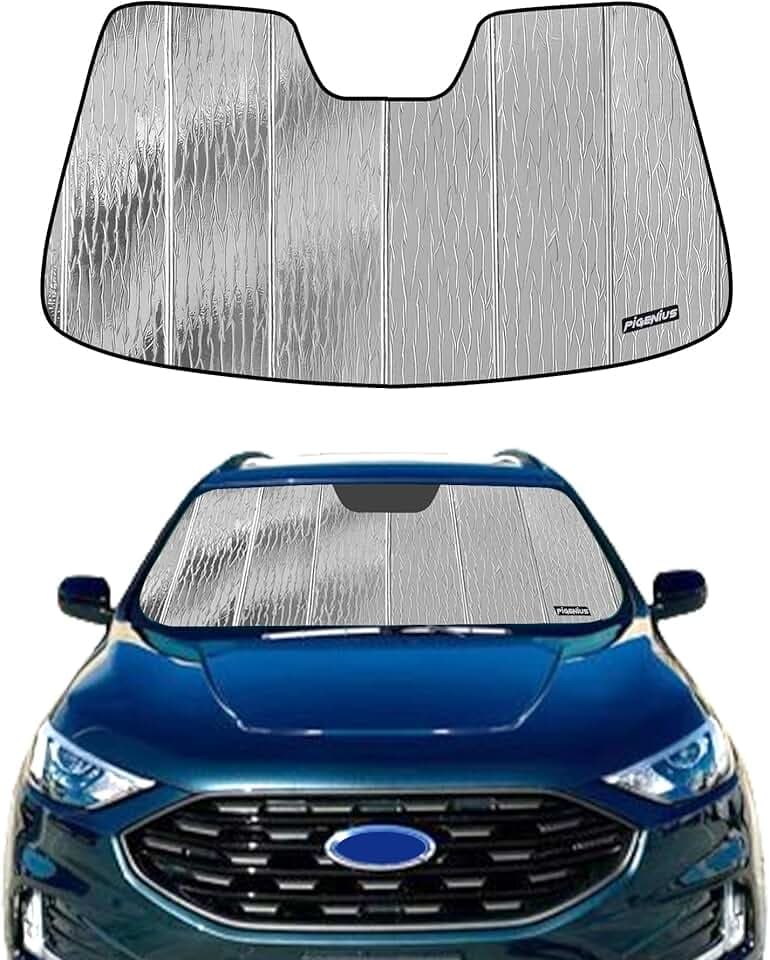 Windshield Sunshade for Ford Edge 2015-2024, Custom Fit Front Window Shade - AstraGuard