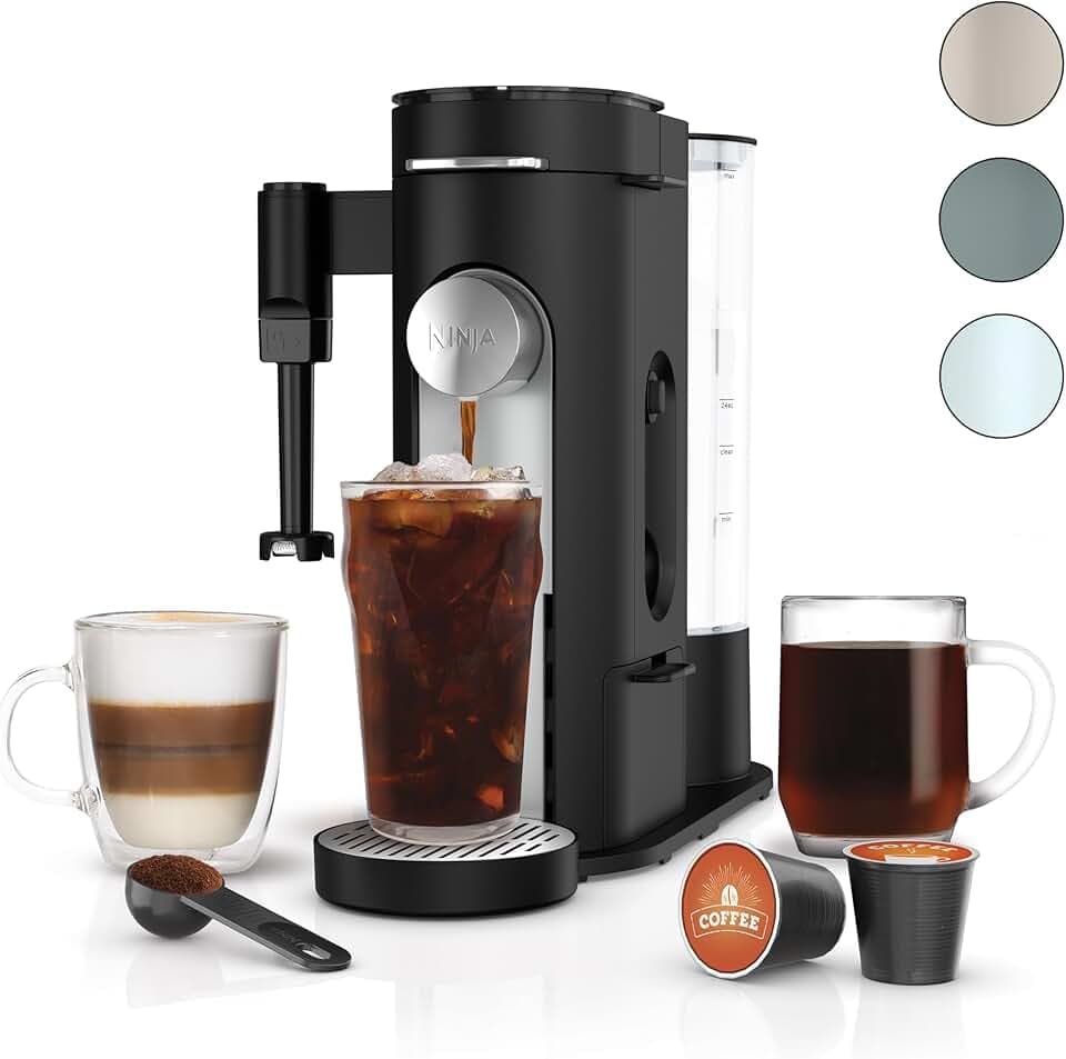 Ninja | Coffee Maker | Single Serve |Brew with Coffee Pods & Grounds| Compatible with K-Cup Coffee Pods | 4 Brew Styles