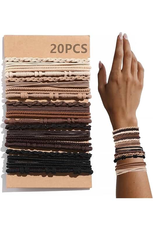 20 PCS Boho Hair Ties