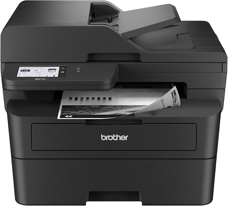 Brother Professional Laser Printer with Scanner, High-Speed 36 ppm Monochrome All-in-One, Wireless Duplex Printing and Scanning, Cloud-Ready 3.5 in Touchscreen for Small Business (MFC-L2900DW)